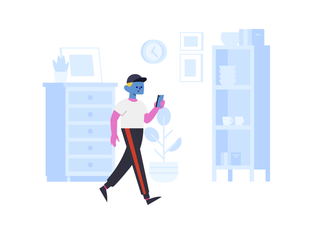 Walking with a phone